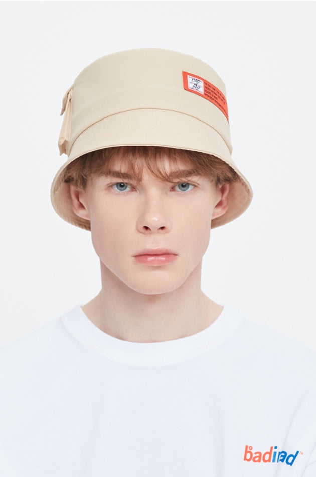 ベドインベド(BADINBAD) MINIMAL POCKET BUCKET HAT_BEIGE