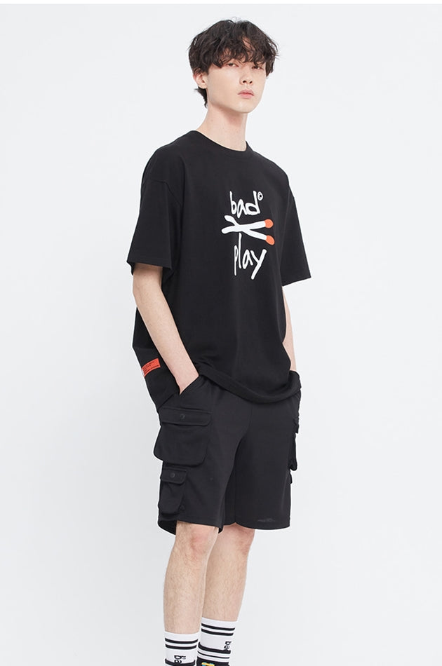 ベドインベド(BADINBAD)  PLAY WITH BAD TEE_BLACK