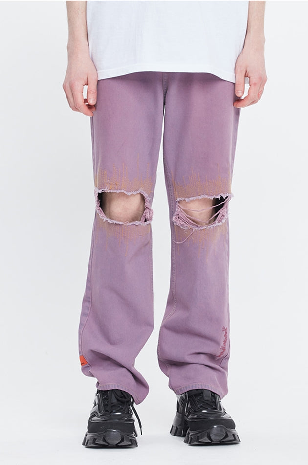 ベドインベド(BADINBAD) WAVE STITCH DENIM_DEEP PURPLE