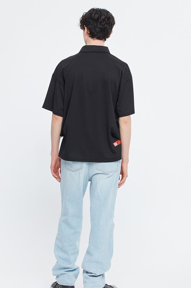 ベドインベド(BADINBAD)  FAT LOGO POLO_BLACK