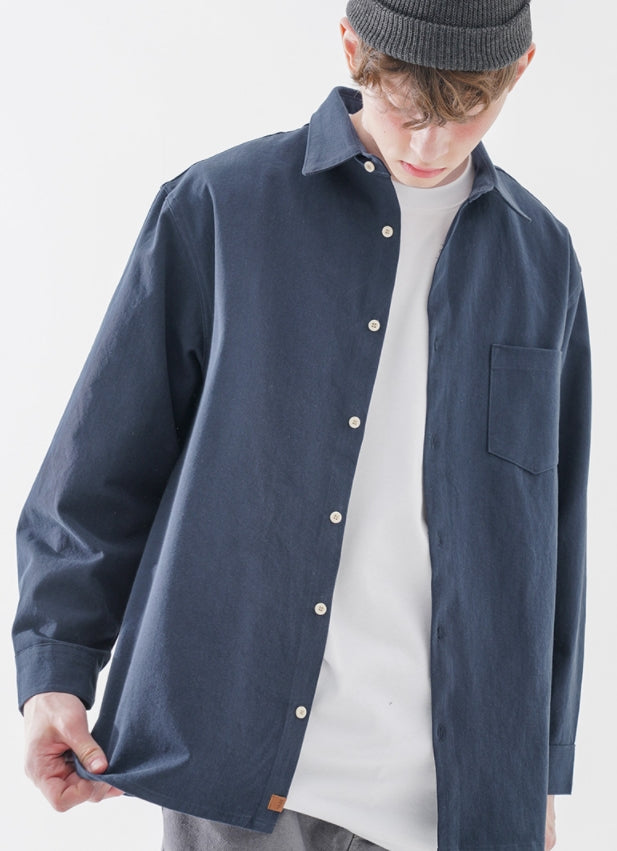 ダブルユーブイプロジェクト(WV PROJECT) Green day Shirt Navy KMLS7472