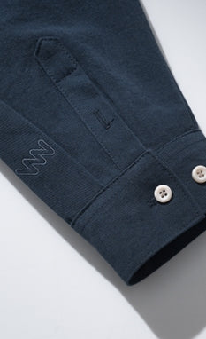 ダブルユーブイプロジェクト(WV PROJECT) Daintry String Shirt Navy KMLS7479
