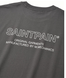 セイントペイン(SAINTPAIN)  SP OUT LINE LOGO T-CHARCOAL