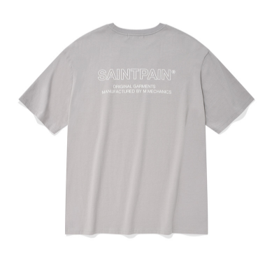 セイントペイン(SAINTPAIN)  SP OUT LINE LOGO T-LIGHT GRAY