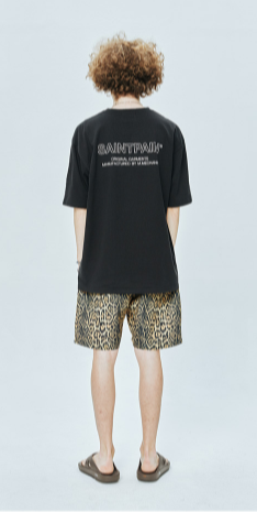 セイントペイン(SAINTPAIN)  SP OUT LINE LOGO T-BLACK