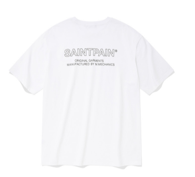 セイントペイン(SAINTPAIN)  SP OUT LINE LOGO T-WHITE