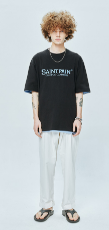 セイントペイン(SAINTPAIN)  SP ORIGINAL LOGO T-PASTEL BLUE
