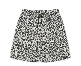 セイントペイン(SAINTPAIN)  SP LEOPARD LINEN SHORT PANTS-WHITE