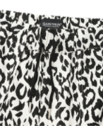 セイントペイン(SAINTPAIN)  SP LEOPARD LINEN SHORT PANTS-WHITE