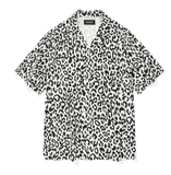 セイントペイン(SAINTPAIN)  SP LOOSE FIT LEOPARD LINEN SHIRTS-WHITE
