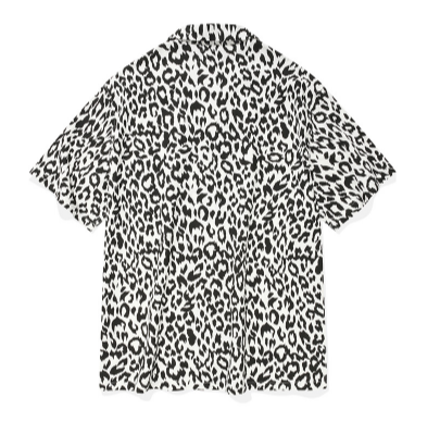セイントペイン(SAINTPAIN)  SP LOOSE FIT LEOPARD LINEN SHIRTS-WHITE