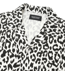 セイントペイン(SAINTPAIN)  SP LOOSE FIT LEOPARD LINEN SHIRTS-WHITE