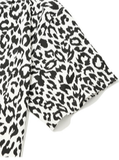 セイントペイン(SAINTPAIN)  SP LOOSE FIT LEOPARD LINEN SHIRTS-WHITE