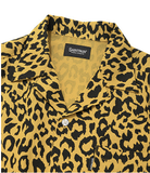 セイントペイン(SAINTPAIN)  SP LOOSE FIT LEOPARD LINEN SHIRTS-YELLOW