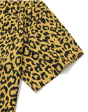 セイントペイン(SAINTPAIN)  SP LOOSE FIT LEOPARD LINEN SHIRTS-YELLOW