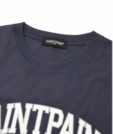 セイントペイン(SAINTPAIN)  SP UNIVERSITY LOGO T-NAVY