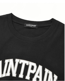 セイントペイン(SAINTPAIN)  SP UNIVERSITY LOGO T-BLACK