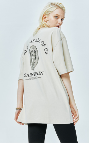 セイントペイン(SAINTPAIN)  SP GOD BLESS ALL T-BEIGE