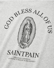 セイントペイン(SAINTPAIN)  SP GOD BLESS ALL T-MELANGE GRAY
