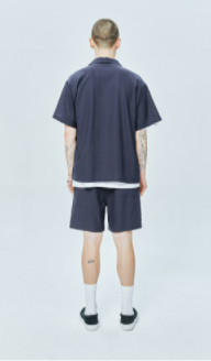 セイントペイン(SAINTPAIN) SP BASIC LINEN SHORT PANTS-BLUE