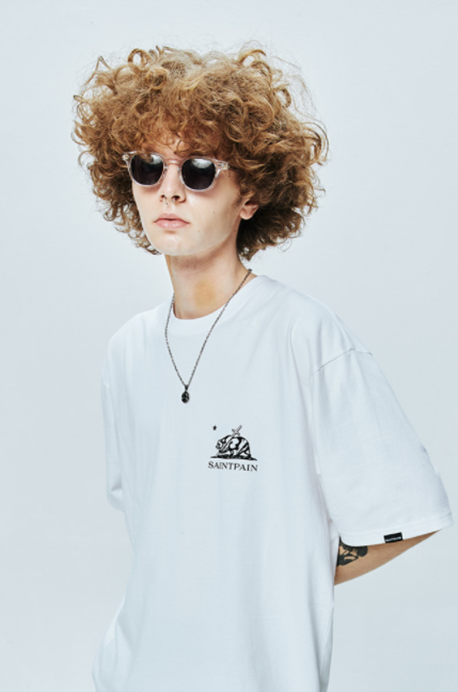 セイントペイン(SAINTPAIN) SP CALIF BEAR LOGO T-WHITE