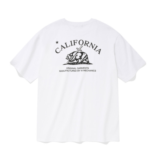 セイントペイン(SAINTPAIN) SP CALIF BEAR LOGO T-WHITE