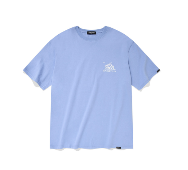 セイントペイン(SAINTPAIN) SP CALIF BEAR LOGO T-SKY BLUE