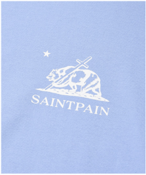 セイントペイン(SAINTPAIN) SP CALIF BEAR LOGO T-SKY BLUE