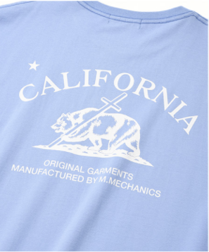セイントペイン(SAINTPAIN) SP CALIF BEAR LOGO T-SKY BLUE