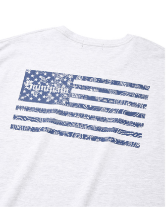セイントペイン(SAINTPAIN) SP FLAG OF PAISLEY T-ASH MELANGE