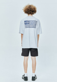 セイントペイン(SAINTPAIN) SP FLAG OF PAISLEY T-CORAL