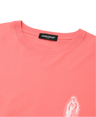 セイントペイン(SAINTPAIN) SP FLAG OF PAISLEY T-CORAL