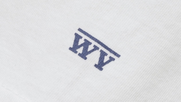ダブルユーブイプロジェクト(WV PROJECT) Palm tree short-sleeved T-shirt Ivory JIST7503