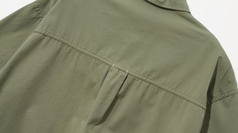 ダブルユーブイプロジェクト(WV PROJECT) City Summer Short-sleeved Shirt Light Khaki KMSS7493