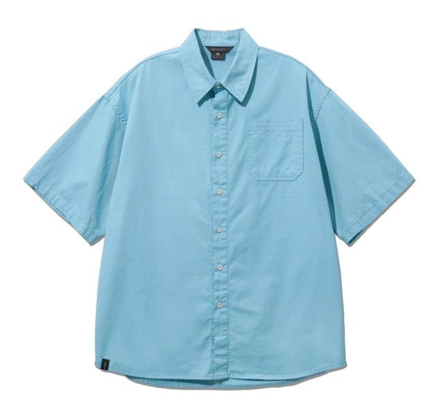 ダブルユーブイプロジェクト(WV PROJECT) City Summer Short-sleeved Shirt Blue KMSS7493