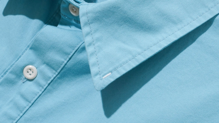 ダブルユーブイプロジェクト(WV PROJECT) City Summer Short-sleeved Shirt Blue KMSS7493