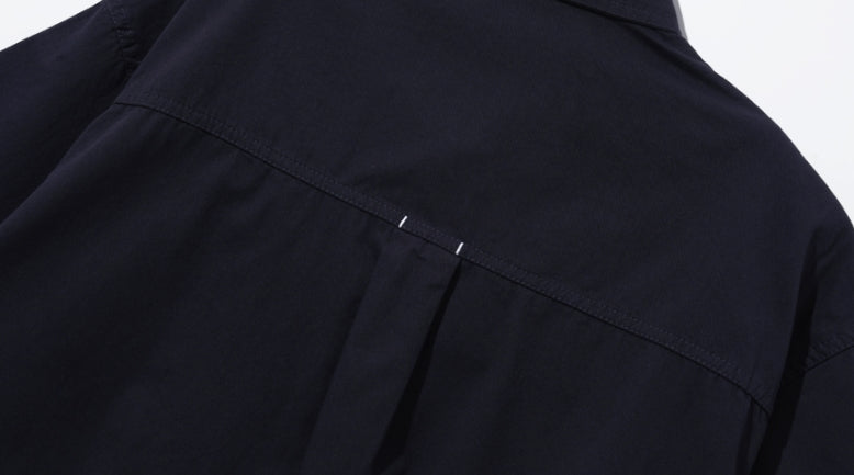 ダブルユーブイプロジェクト(WV PROJECT) City Summer Short-sleeved Shirt Navy KMSS7493