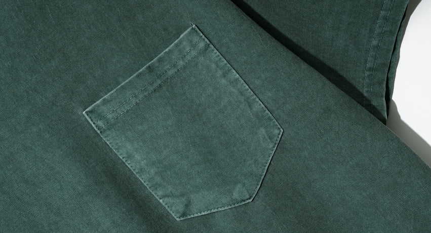 ダブルユーブイプロジェクト(WV PROJECT) Penta Pocket Pigment Short Sleeve T-Shirt BlueGreen MJST7502