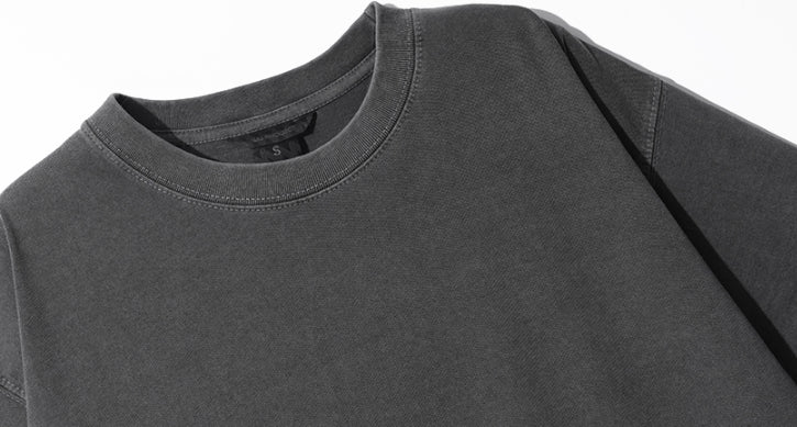 ダブルユーブイプロジェクト(WV PROJECT) Town Pigment short-sleeved shirt DarkGrey JIST7505