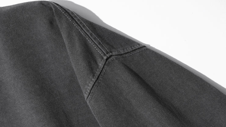 ダブルユーブイプロジェクト(WV PROJECT) Town Pigment short-sleeved shirt DarkGrey JIST7505