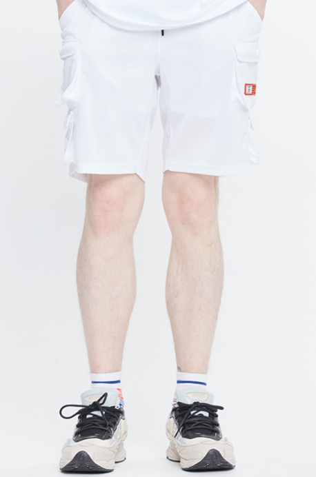 ベドインベド(BADINBAD) MULTI POCKET SHORTS_WHITE