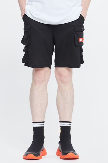 ベドインベド(BADINBAD)MULTI POCKET SHORTS_BLACK