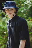 ダブルユーブイプロジェクト(WV PROJECT) Mini Collar Short-Sleeved T-shirt Black MJST7497