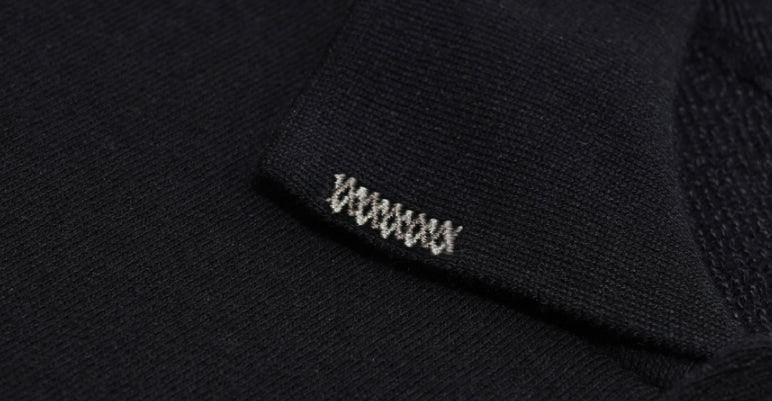 ダブルユーブイプロジェクト(WV PROJECT) Mini Collar Short-Sleeved T-shirt Black MJST7497