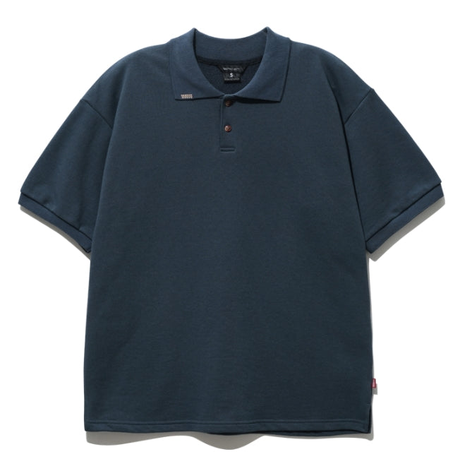 ダブルユーブイプロジェクト(WV PROJECT) Mini Collar Short-Sleeved T-shirt Navy MJST7497