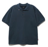 ダブルユーブイプロジェクト(WV PROJECT) Mini Collar Short-Sleeved T-shirt Navy MJST7497