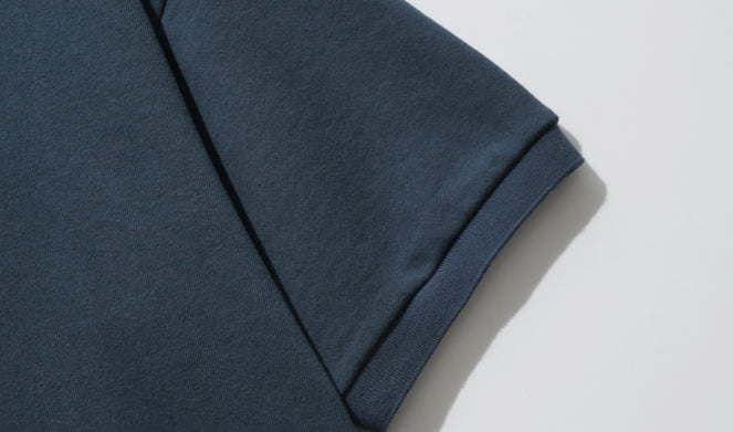 ダブルユーブイプロジェクト(WV PROJECT) Mini Collar Short-Sleeved T-shirt Navy MJST7497