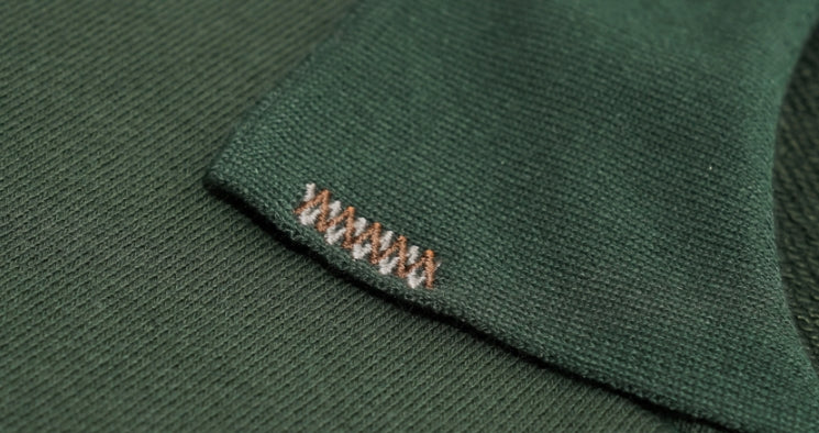 ダブルユーブイプロジェクト(WV PROJECT) Mini Collar Short-Sleeved T-shirt Green MJST7497