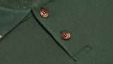 ダブルユーブイプロジェクト(WV PROJECT) Mini Collar Short-Sleeved T-shirt Green MJST7497