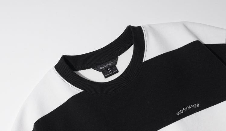 ダブルユーブイプロジェクト(WV PROJECT) Mid-Summer Stripe Short-Sleeved T-Shirt Black JIST7508